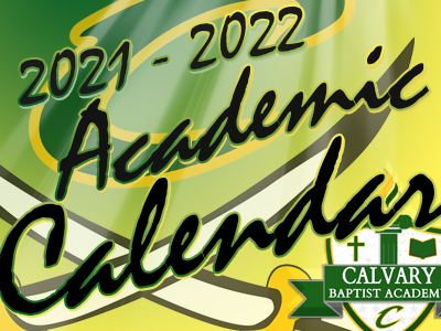Calvary Baptist Academy 2020-2021 Academic Calendar